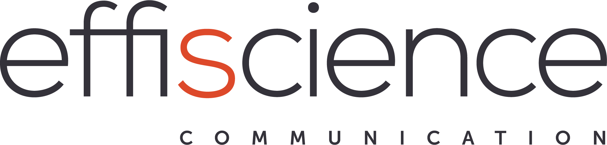 Logo de l'agence de communication santé effiscience communication